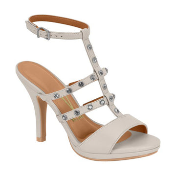 Vizzano 6210-1045 High Heel Studded Sandal in Grey